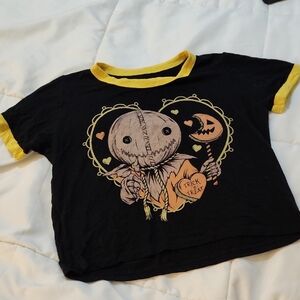 Black and Yellow Halloween Graphic T-Shirt